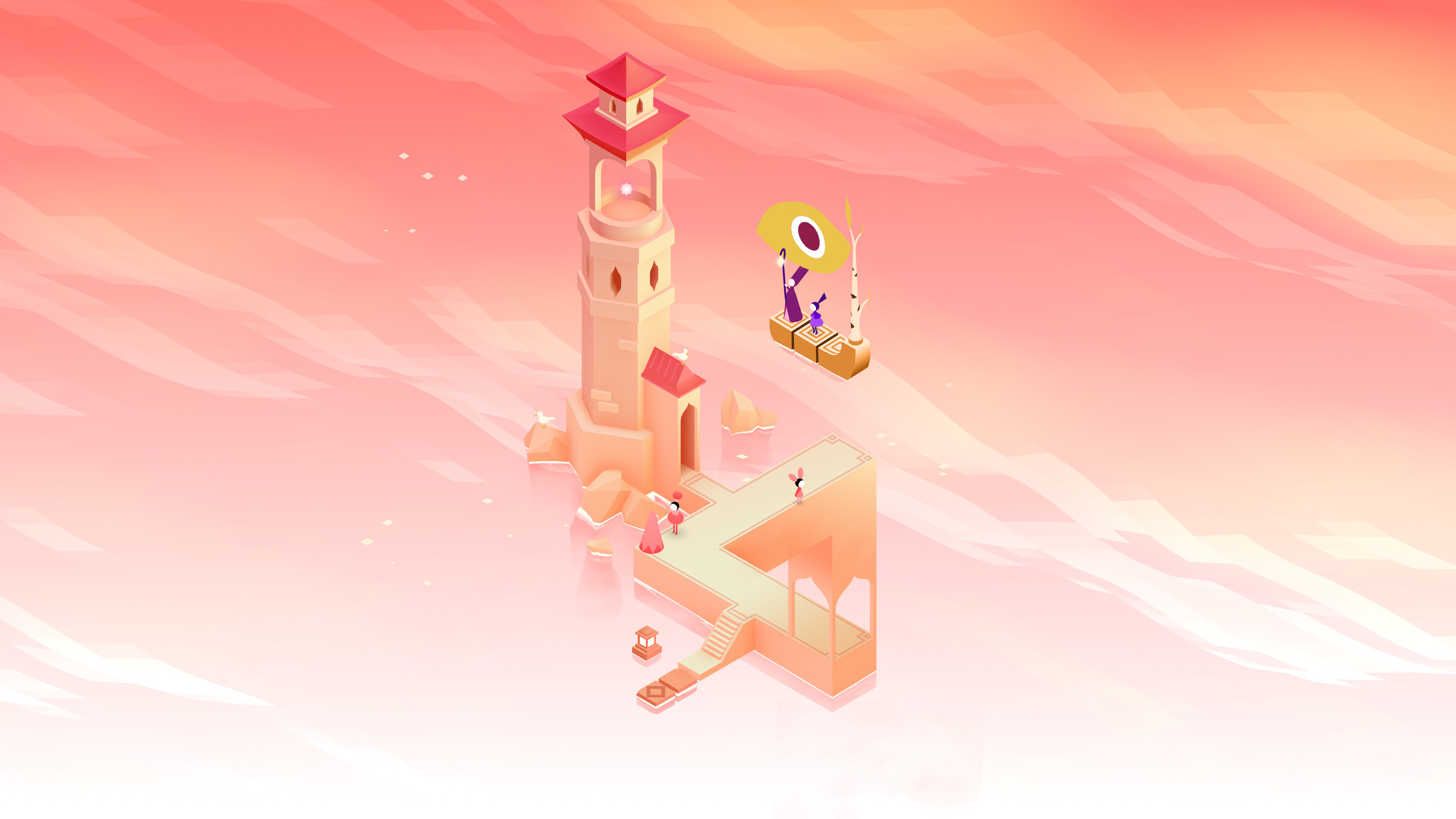 A screenshot from the video game Monument Valley 3.