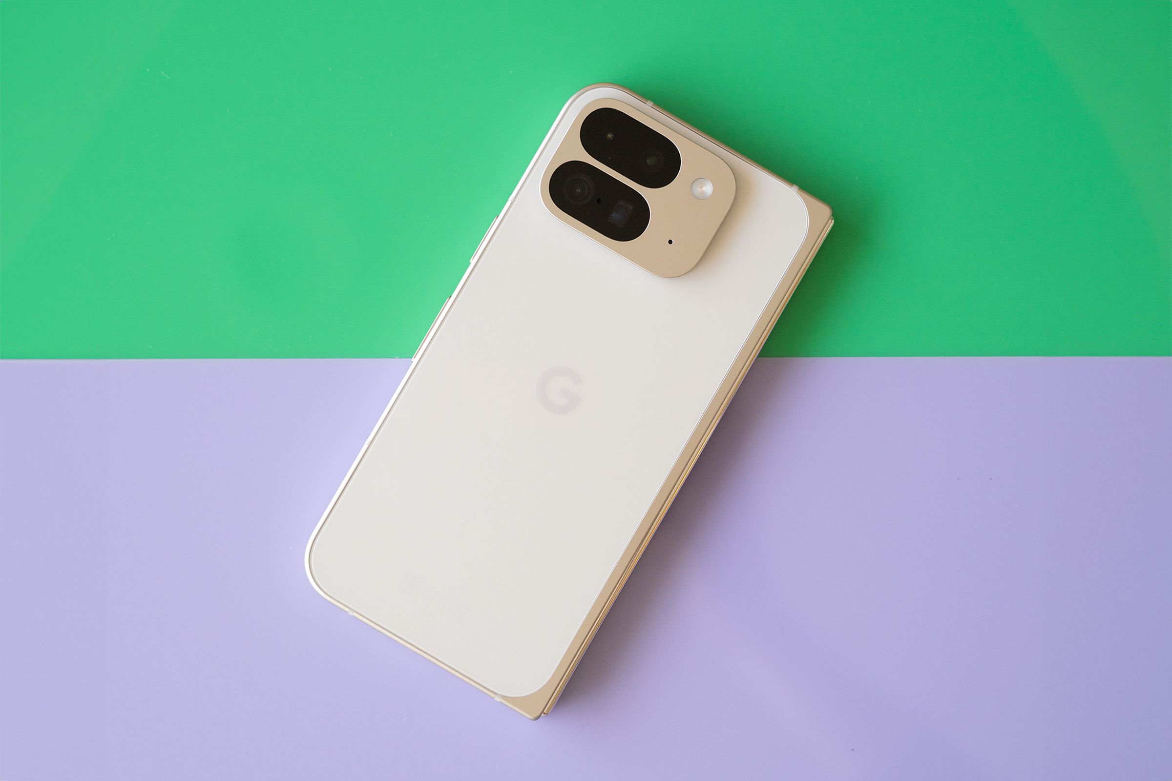 Google Pixel 9 Pro Fold in porcelain.