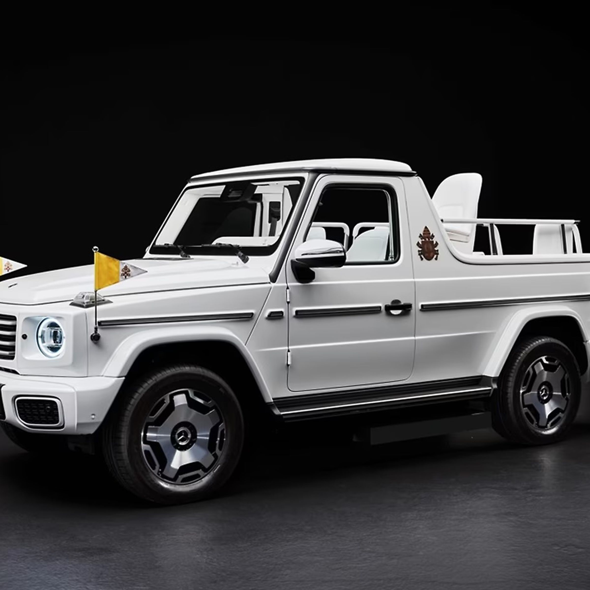Electric popemobile