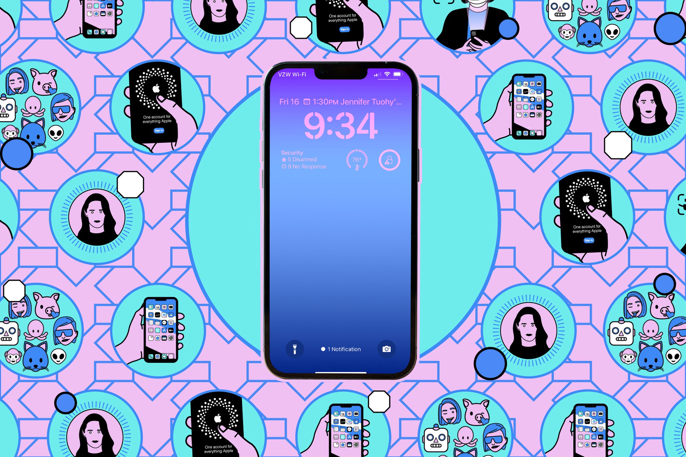 iPhone lockscreen