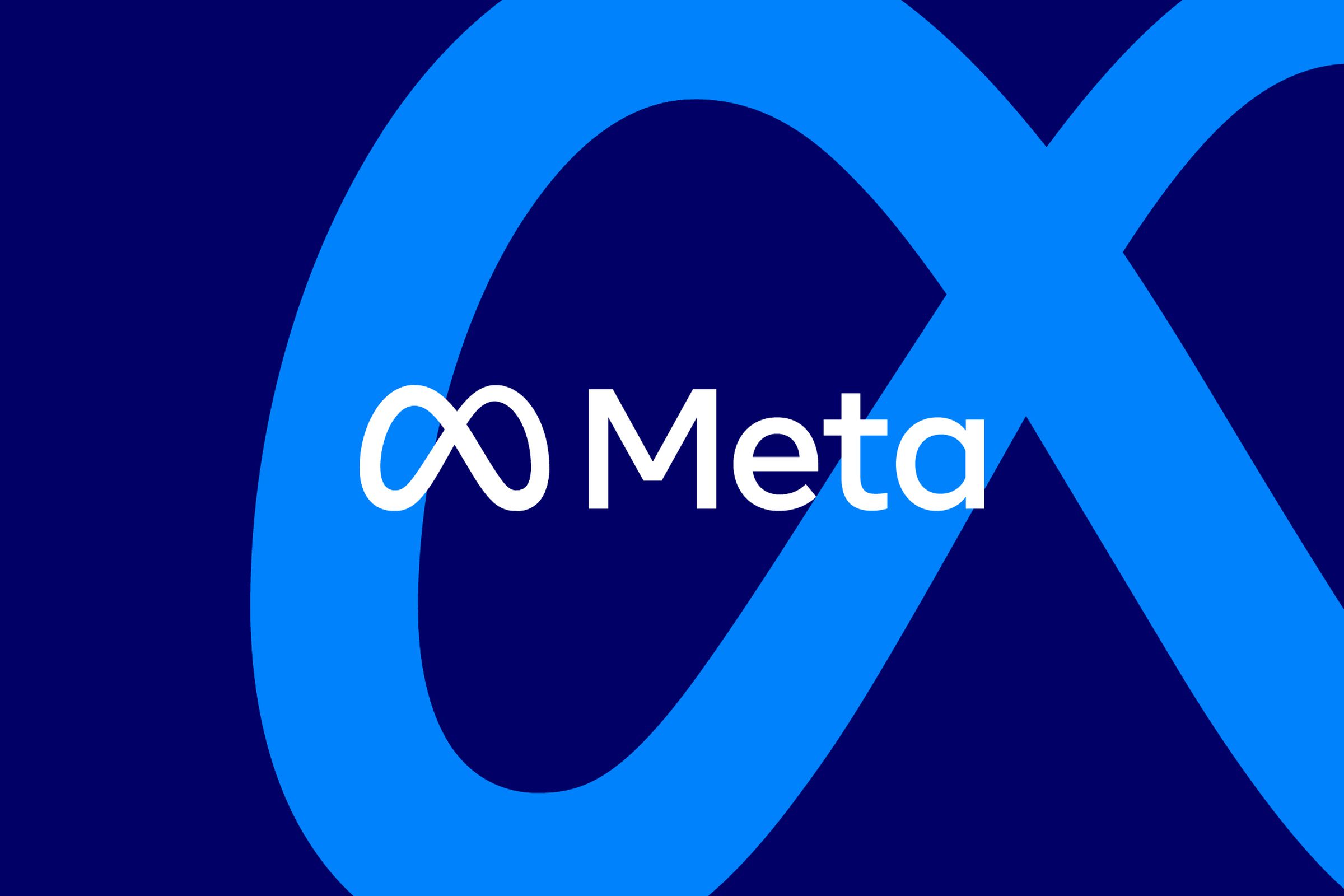 Vector illustration of the Meta logo.