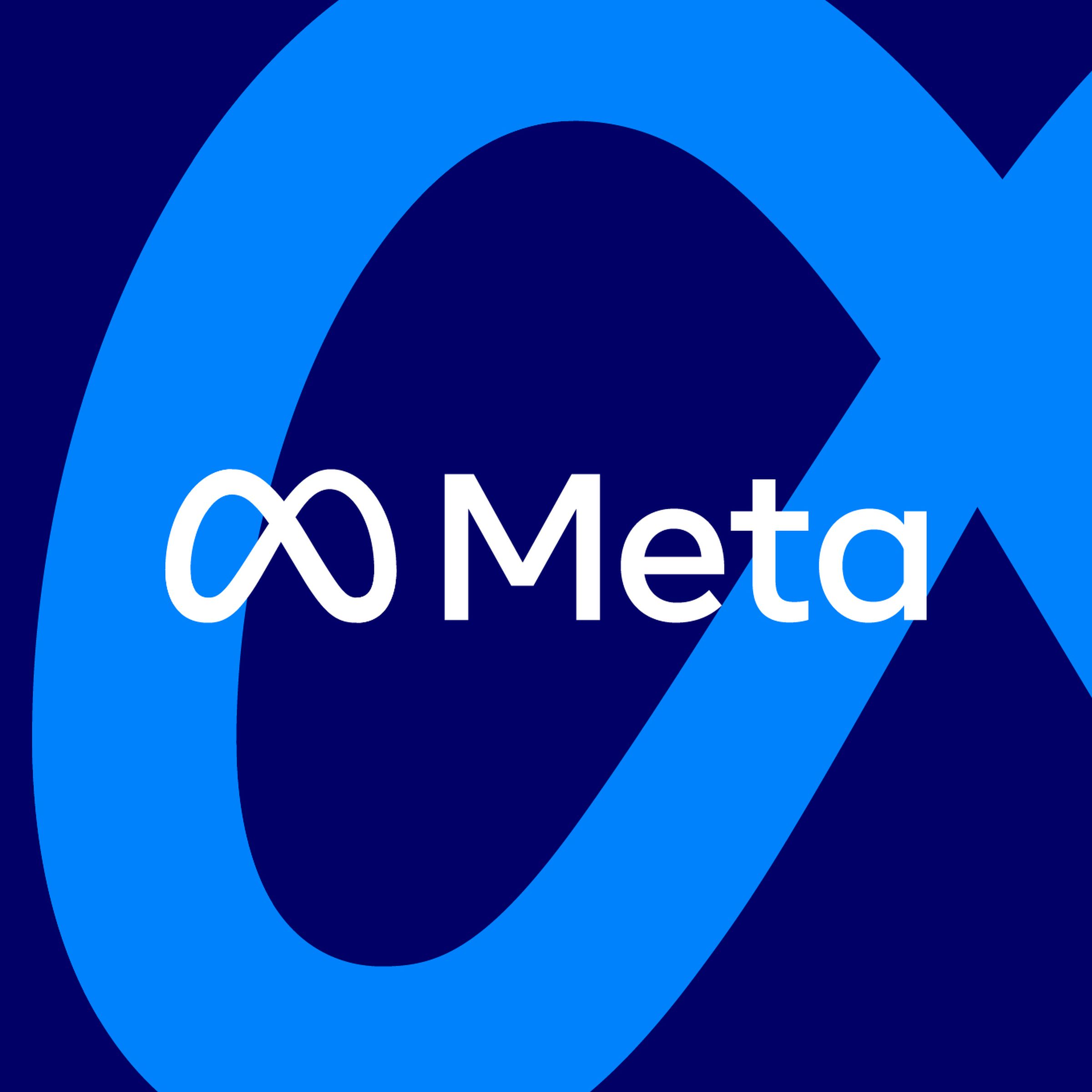 Vector illustration of the Meta logo.