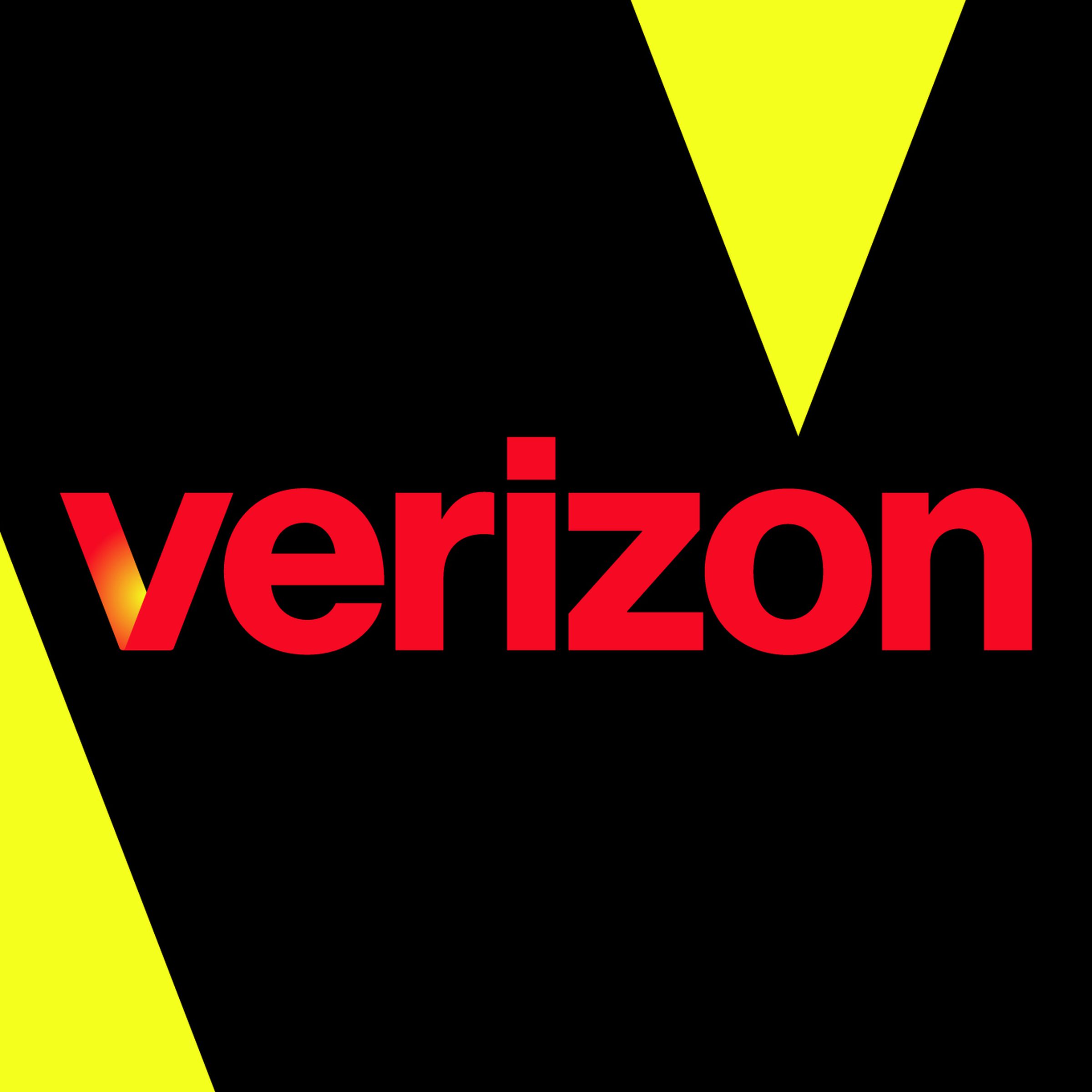 Vector illustration of the Verizon logo.