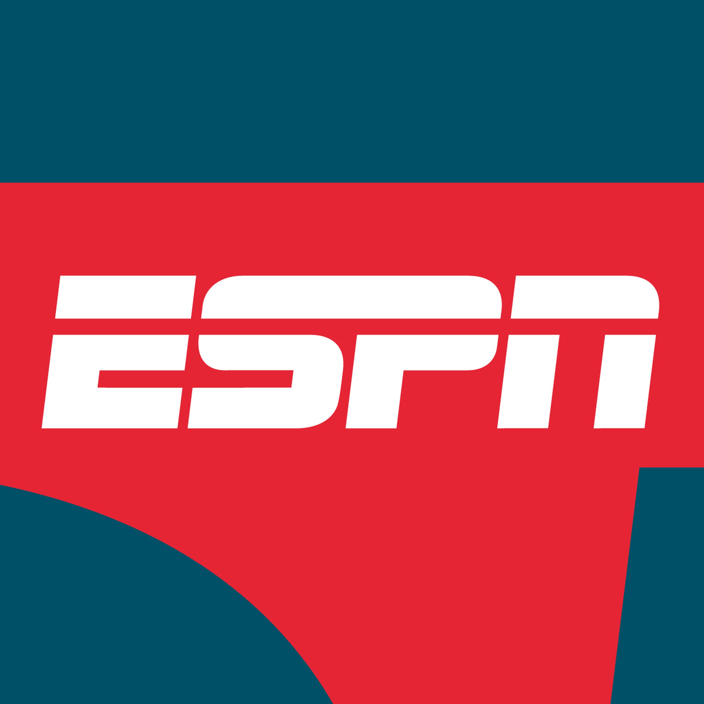 Vector illustration of the ESPN logo.
